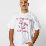 Friend Zone Survivor White Tee